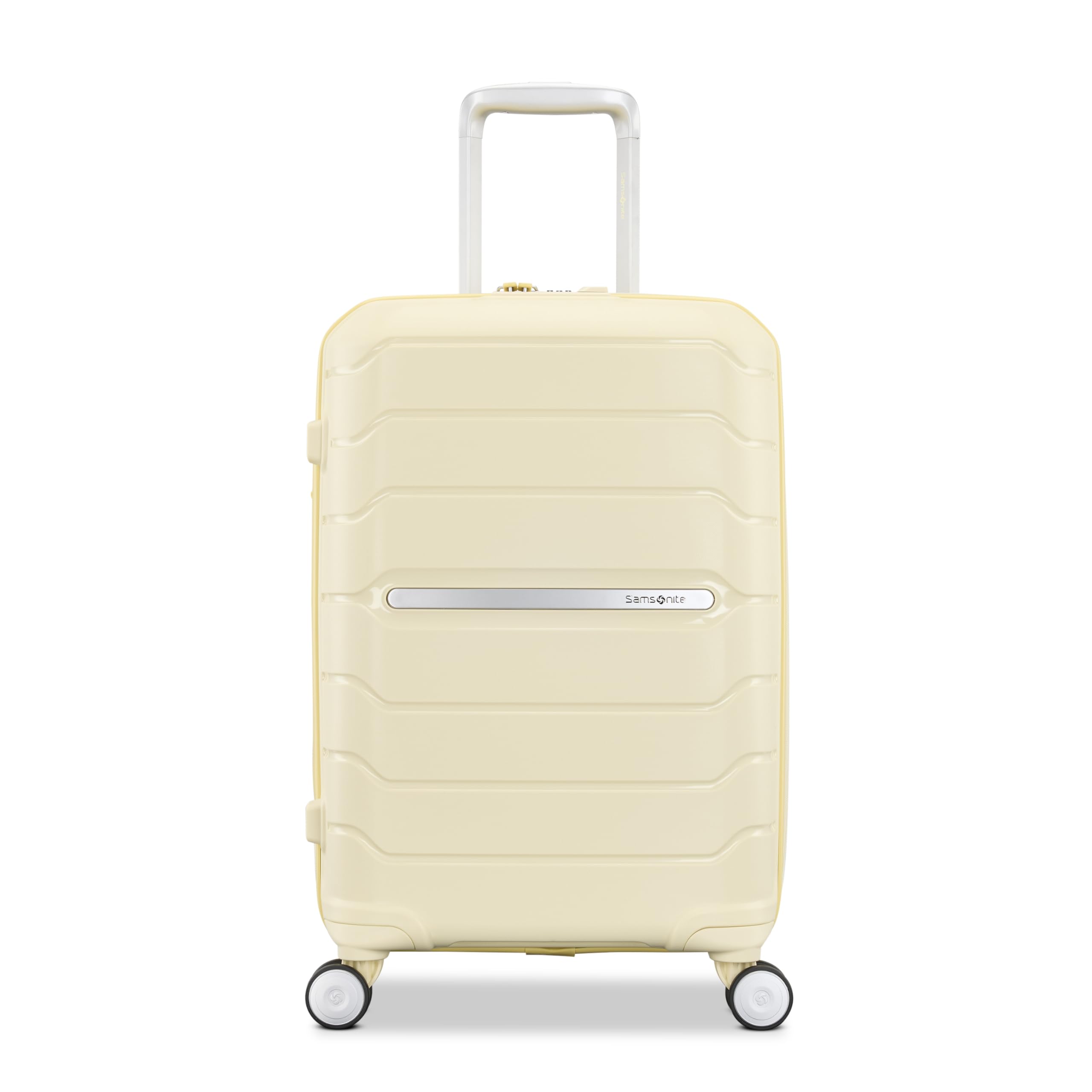 Samsonite Freeform Hardside Carry-On Luggage with Spinner Wheels - Hardshell Suitcase - TSA, Airline-Approved - Expandable Hard Shell, Smooth Rolling Wheels for Lightweight Travel – Electric Yellow view 2
