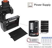 Vista 9 de Radiolink RC4GS V3 - Transmisor de radio RC de 5 canales y 4 receptores R6FG con giroscopio de 2.4 GHz 400 M Kit de control remoto