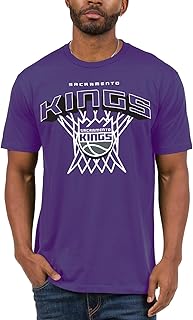 Junk Food NBA Nothing But Net Team Logo - Adult Short Sleeve Fan T-Shirt for Men & Women