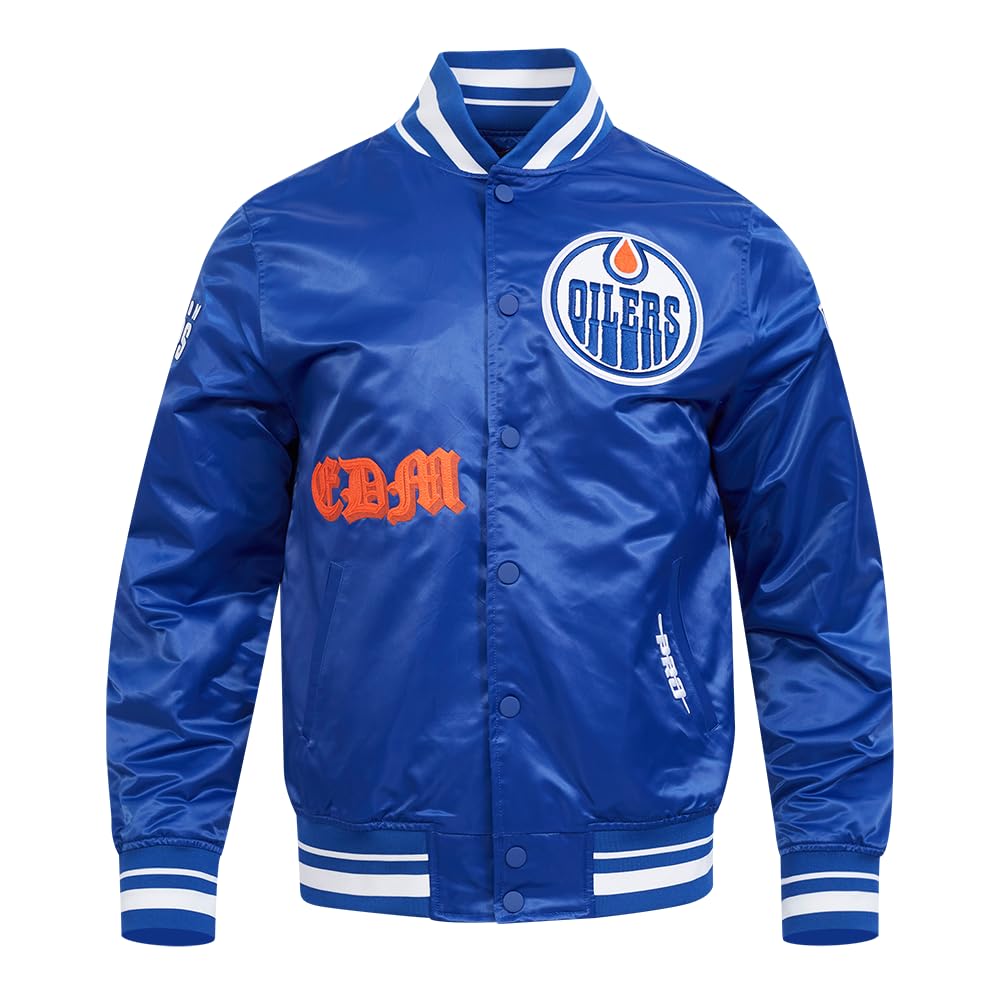 Pro Standard Mens NHL Old English Satin Jacket