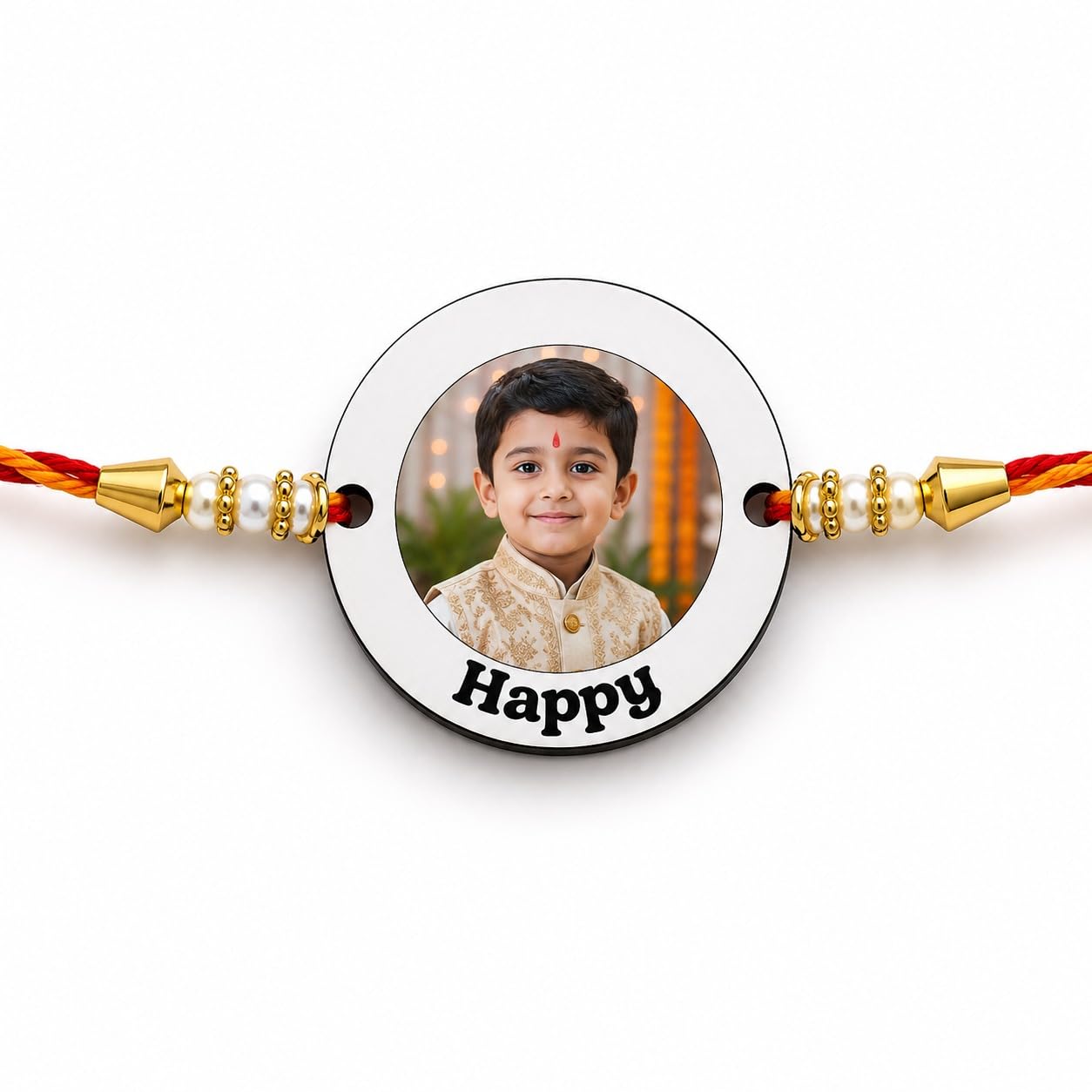 Personalized Photo Rakhi with Name – Custom MDF Rakhi for Brother | Glossy Finish Raksha Bandhan Gift-image-30