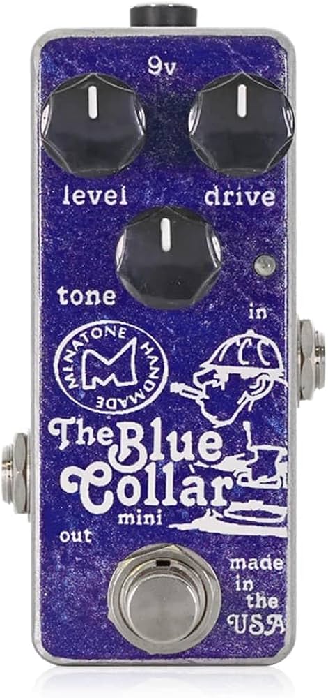 Amazon | Menatone Blue Collar Mini コンパクトエフェクター オーバー