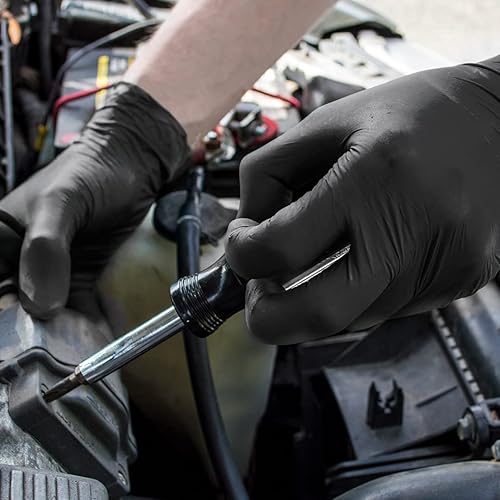 Miniatura 8 de 1st Choice - Black Nitrile Disposable Gloves - 6 mil - Latex Free - Non-Sterile - Food Grade - Puncture Resistant