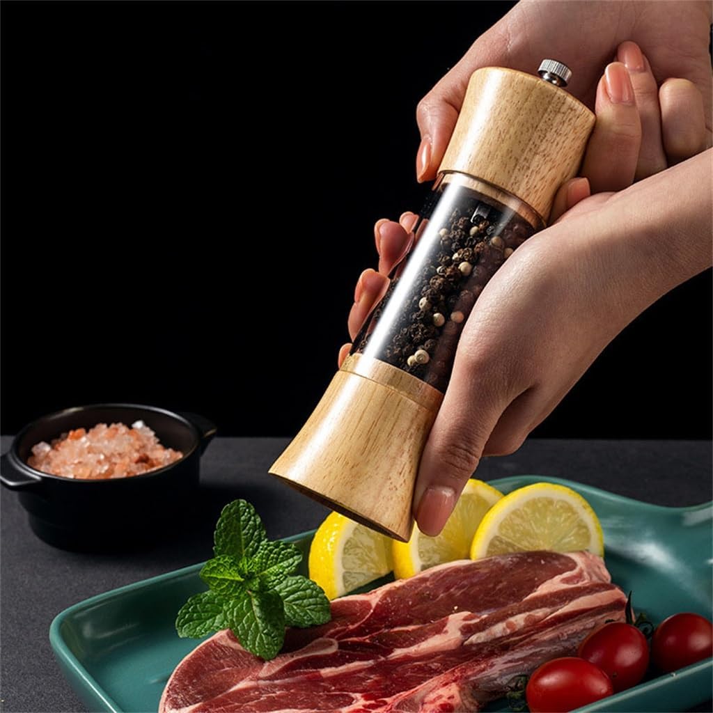 6-inch Oak Pepper Grinder Sichuan Multi-purpose Seasoning Bottle Kitchen Tools