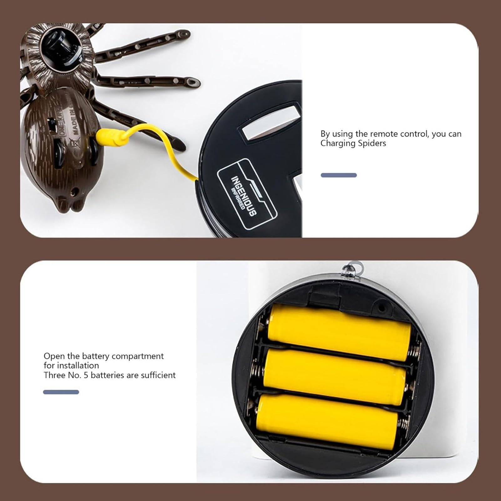 Amazon | RC 移動タランチュラ スパイダー、リモート コントロール