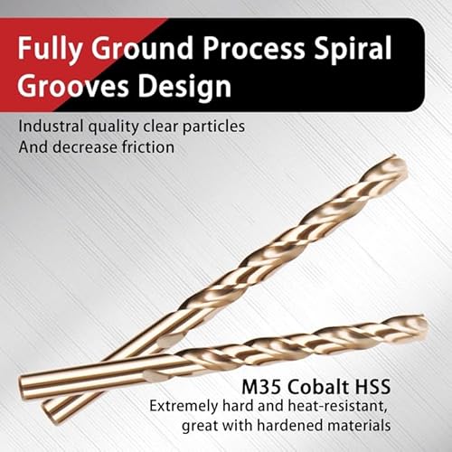 AIMLENTOOL Brocas de Cobalto de 1/8