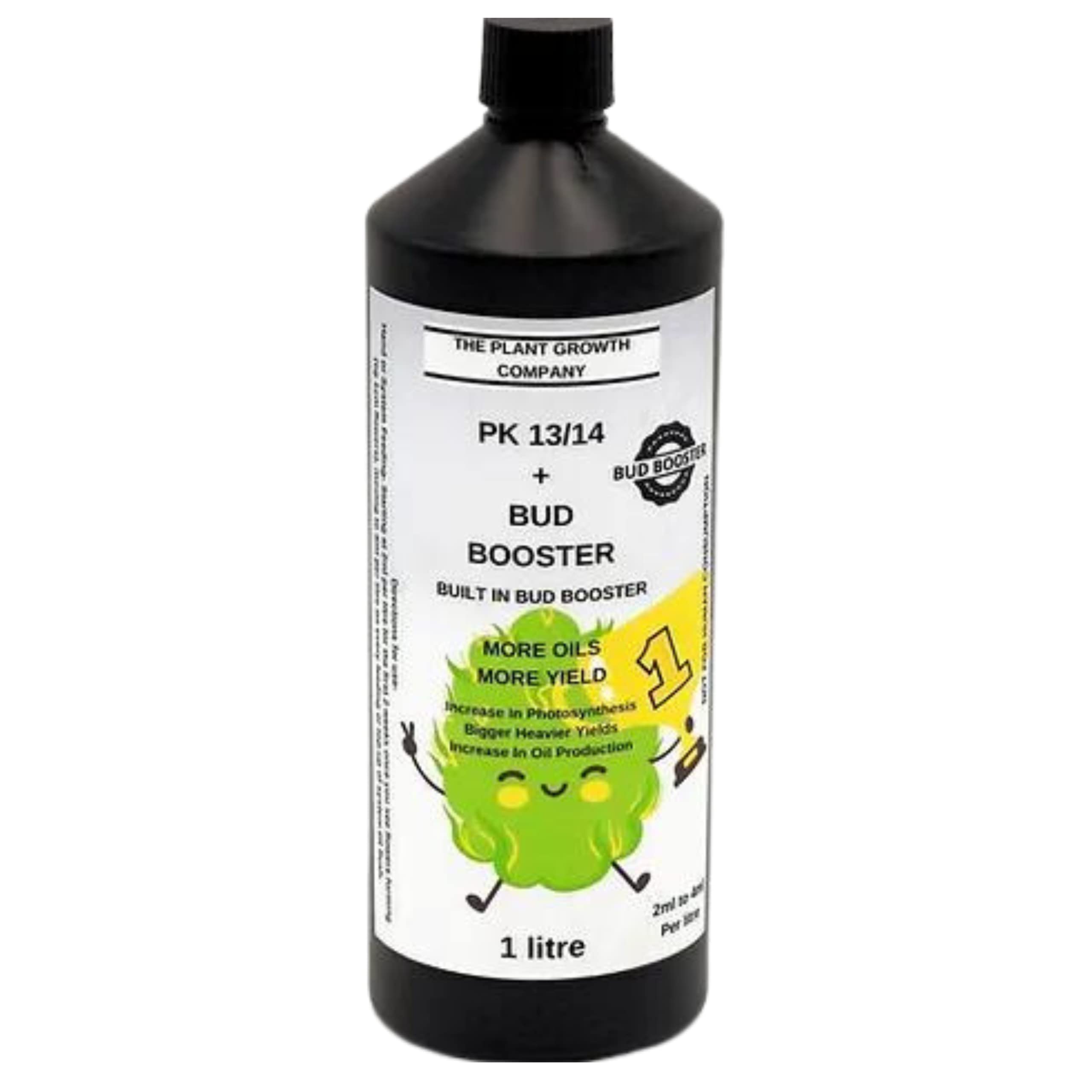 PK 13/14 + Triacontanol Bud Booster - Liquid Fertilizer for Indoor Plants & Herbs - Natural Formula with Hydroponic Nutrients for Bud & Flower Growth, Oil Production - 1 Litre