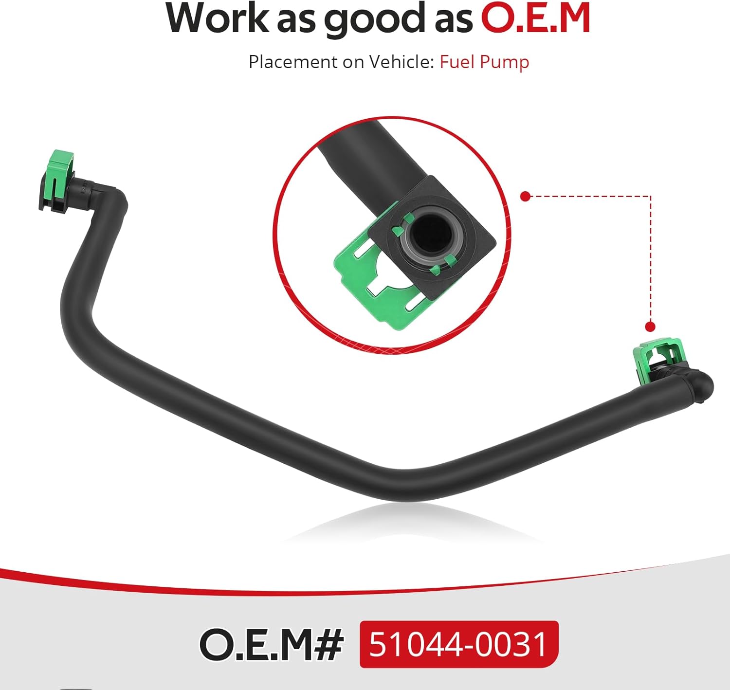 JAVIK Fuel Tube Assembly For Kawasaki KFX450R 2008-2014 O.E.M# 51044-0031