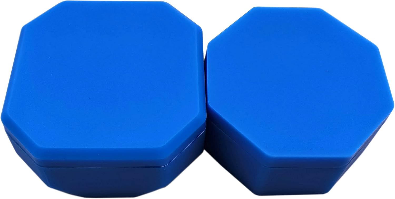 223ML Large Silicone Wax Container Non-stick Concentrate Jar (Blue)