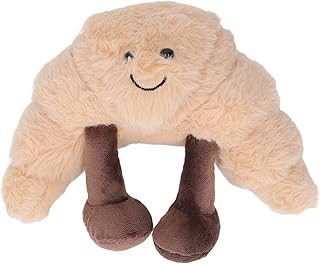 Funny Bread Plush, Cute Toast Bread Pillow Soft Bread Shape Plush Toy Pillows, Hugging Pillow for Kids Adults, Toast Sofa Pillow for Valentine's Day Birthday Gifts Home Decor (Croissant)