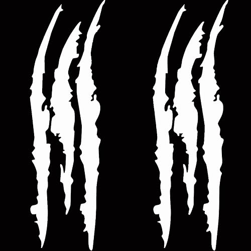 Miniatura 8 de Claw Marks Calcomanías para faros delanteros de automóvil, calcomanías de rayas para automóviles deportivos, color azul claro, 15.8 pulgadas, 2