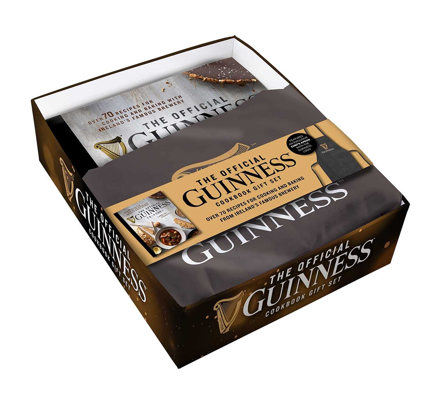 The Official Guinness Cookbook Gift Set: Complete Cookbook + Exclusive Logo Apron: Over 70 Recipes for Cooking and Baking From Ireland's Famous Brewery