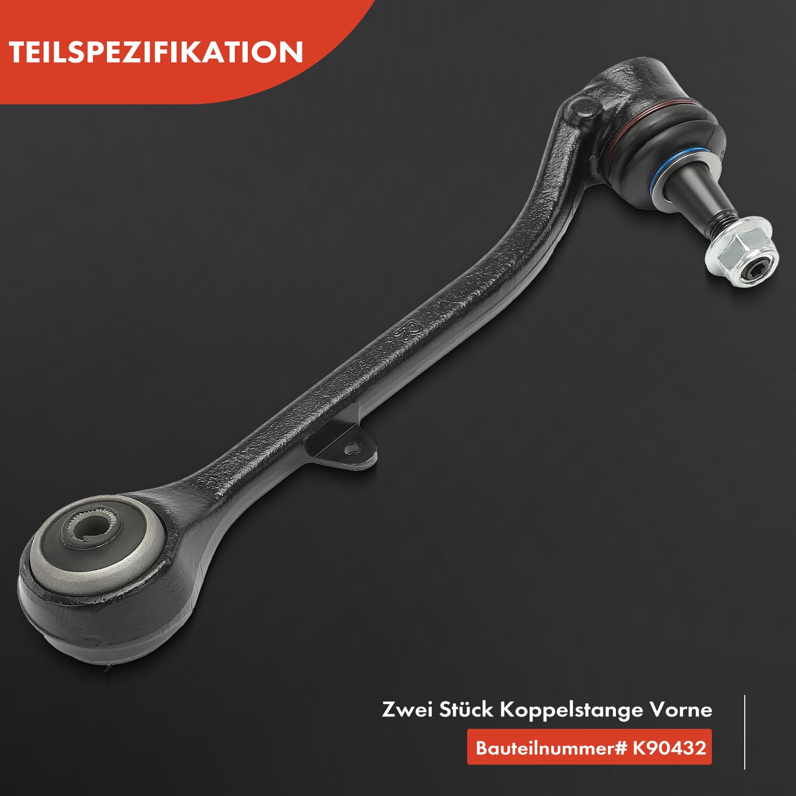 BESTPRICE - Bras De Suspension Avant Bas Droit | Compatible FORD C-MAX, FOCUS, VOLVO C30, S40, V50 | Cône 21
