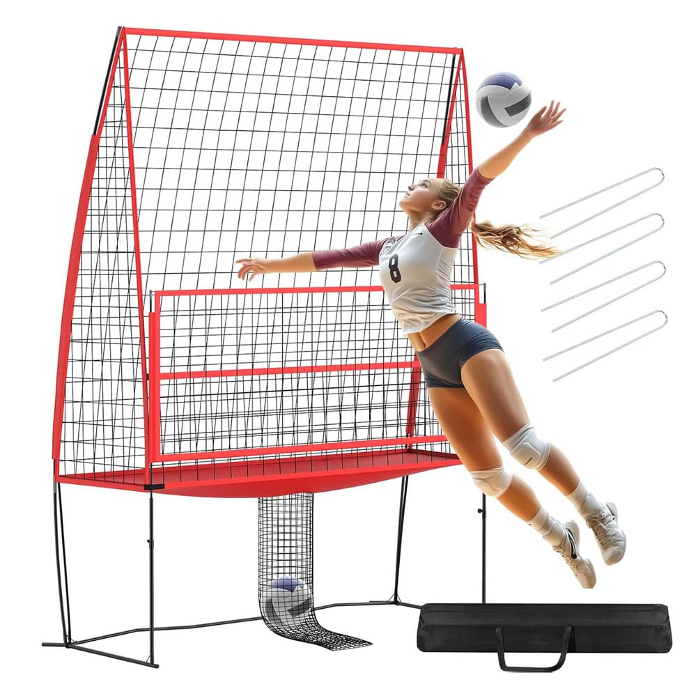 Amazon | バレーボール練習ネットトレーニング器具 高さ調節可能 野球