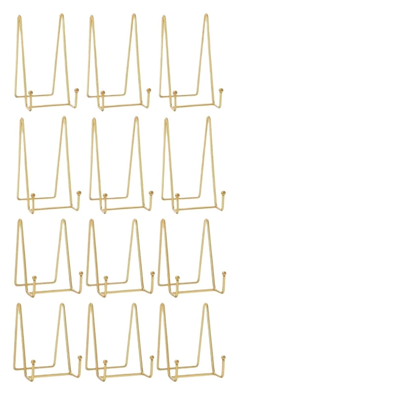 Xiehya Gold 2Pcs Book Stands Or Display Picture Stand Plate Holder Easels Photo Or Decorative For Home