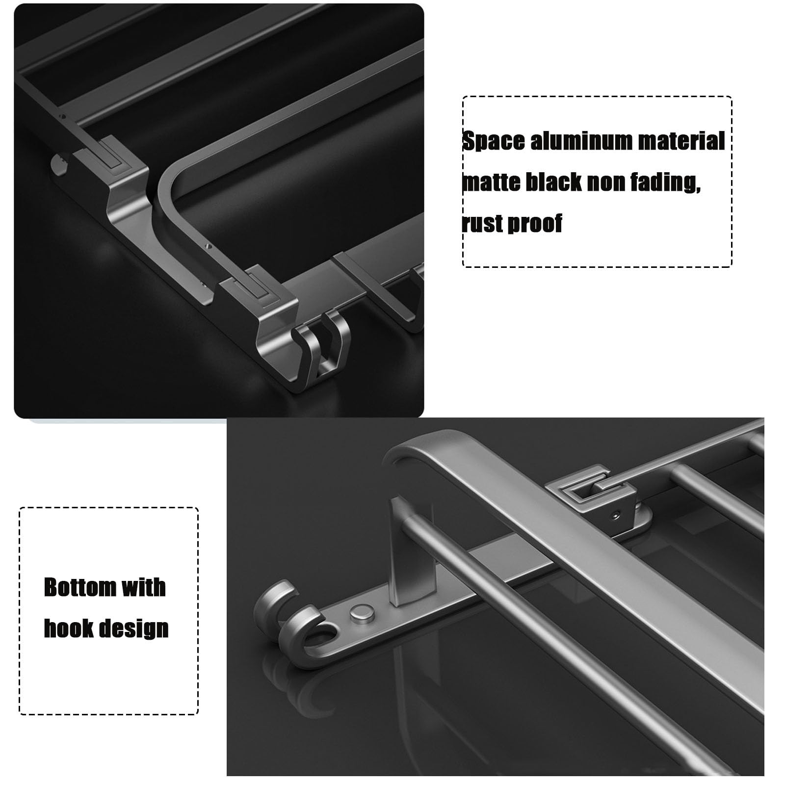 Einzel-Klapphandtuchhalter Space aus Aluminium