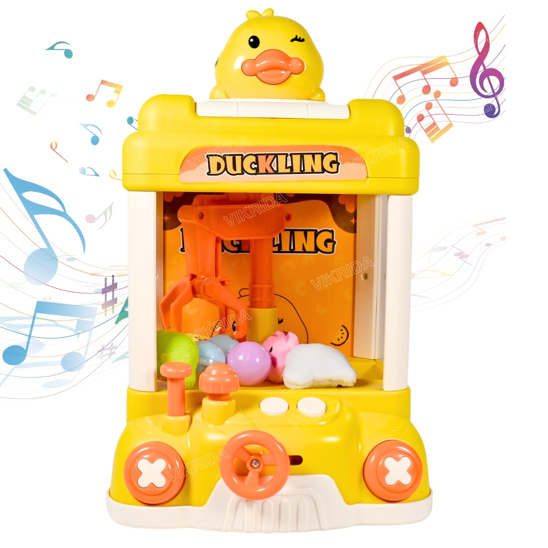 VikriDA Doll Catcher Grabber Claw Machine Arcade Game & Prize Dispenser Vending Machine with Light and Music Toys for Kids (B0CZNPZL8J) Amazon Price History, Amazon Price Tracker