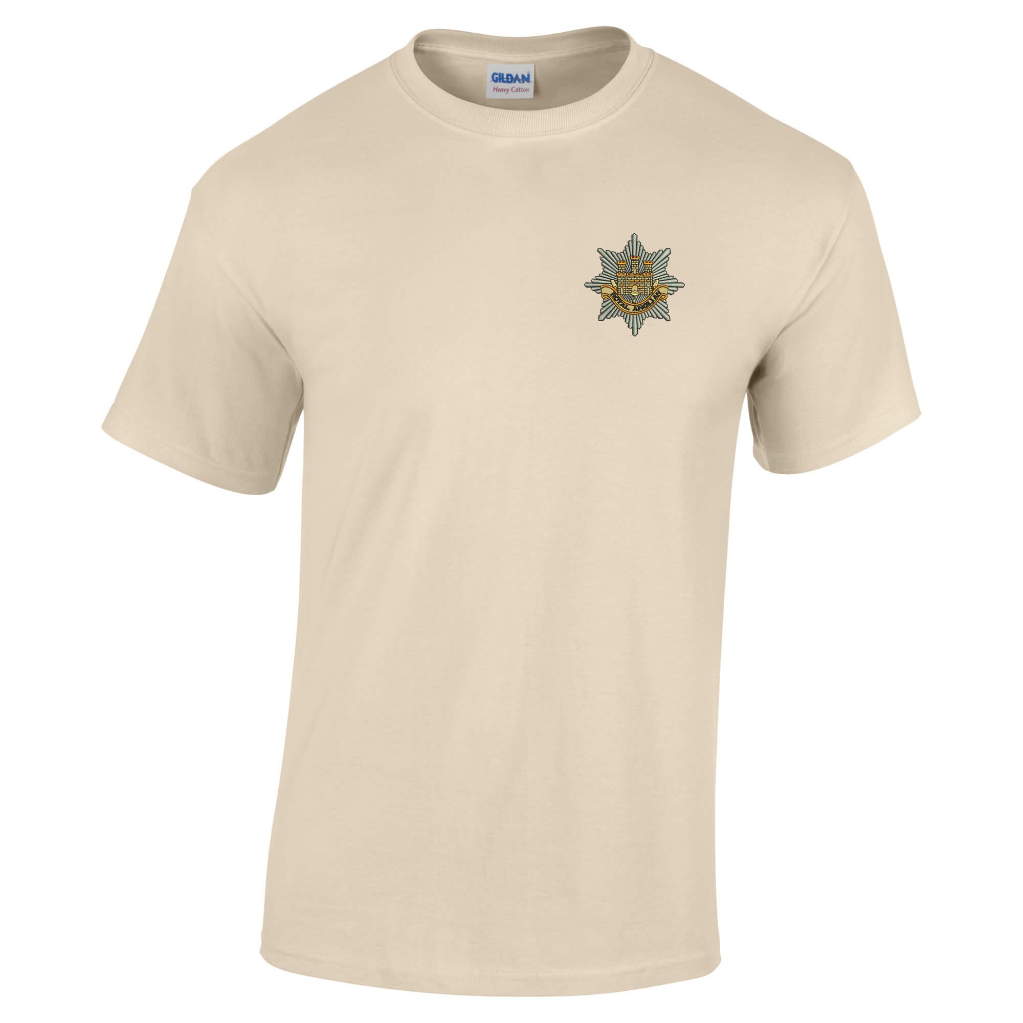 Pineapple Joe's Men's Sand Royal Anglian Regit Embroidered T-Shirt - Medium
