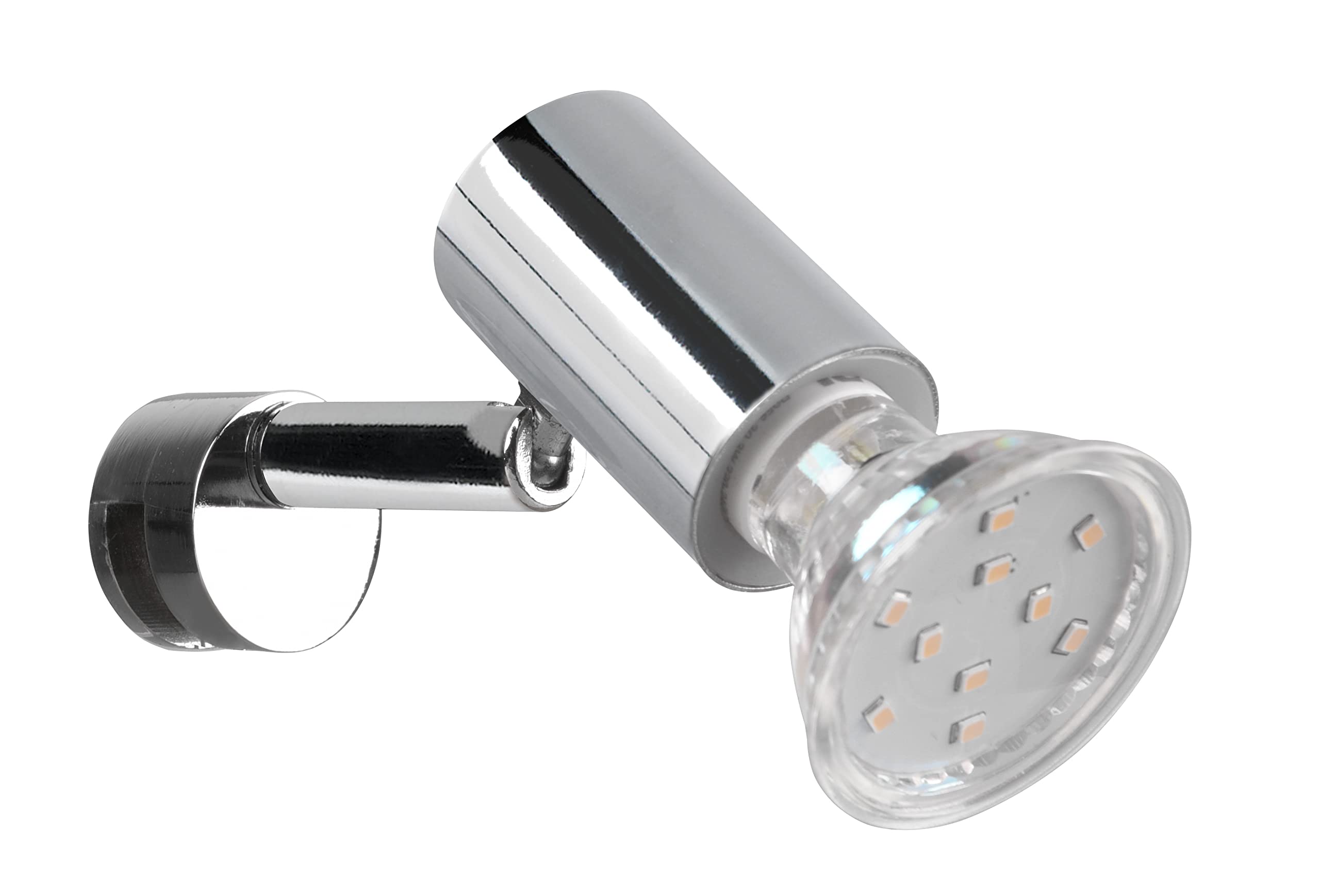 Trio Leuchten Lorenzo 283500106 Bathroom Spotlight Metal Chrome 1x GU10 Bulb Not Included