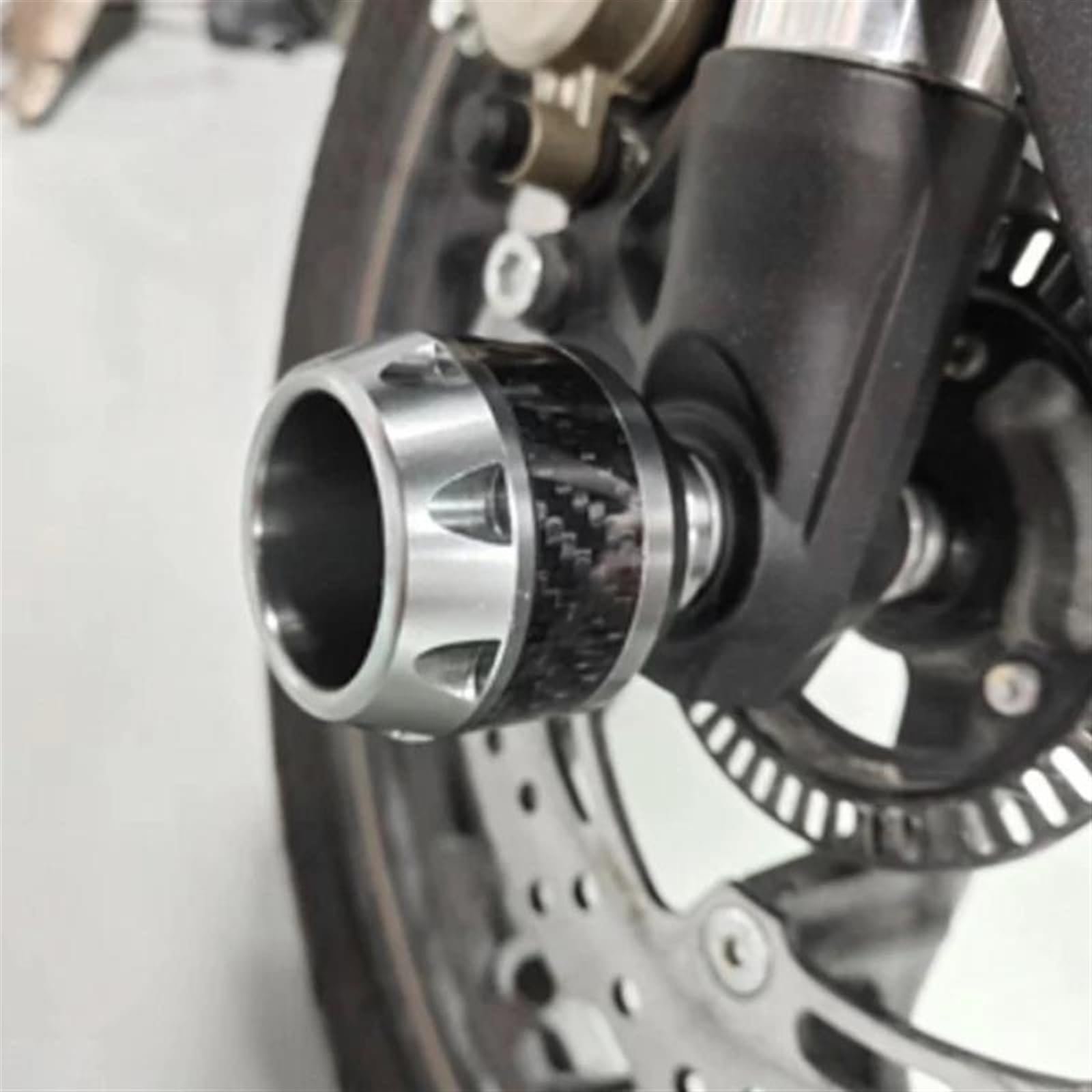 TKSE Curseurs De Cadre Moto CNC Alliage Aluminium Anti-Crash Protège-Chute Universel - Or