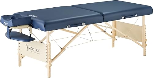 Master Massage Catalina - Mesa de masaje portátil Pro azul real 30 pulgadas