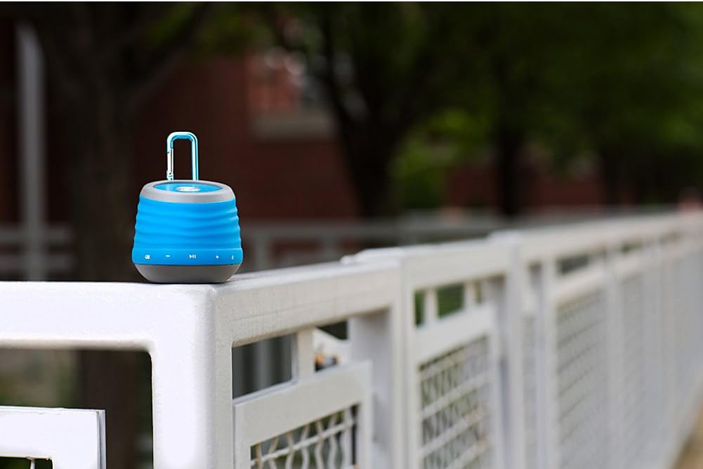 JAM XT Extreme Wireless Speaker, Splash Proof, Drop Proof, Dirt Proof IP64 Rating, Carabiner Clip, Built-in Speakerphone, Works with iPhone, Android, Bluetooth Devices, HXP430BK Black