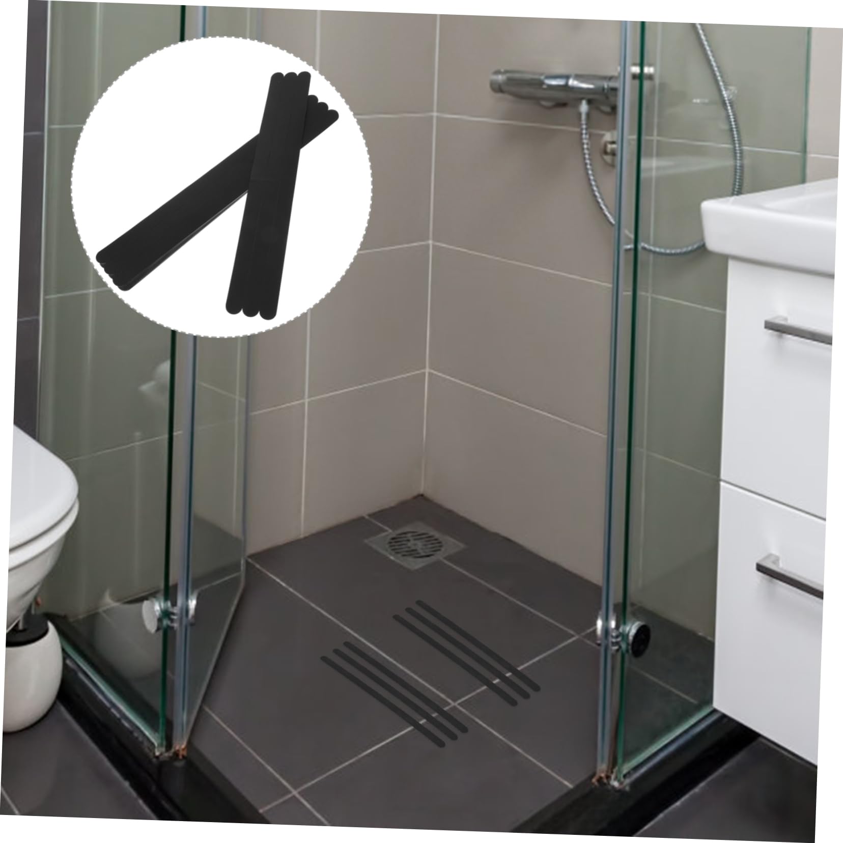 PRETYZOOM 120 Pezzi Adesivi Antiscivolo Vasche Da Bagno Adesivi Per Bambini Nastro Trasparente Applicato Tappeto Skateboard Grip Tape Decalcomanie Per Vasca Da Bagno Gradini Per Scale