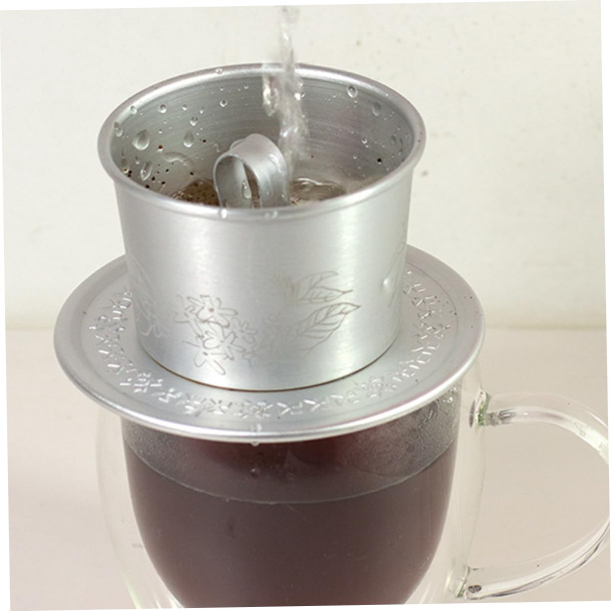 TOPBATHY Kaffeefilterpresse 4 Sets Kaffeezubehör Für Kaffeeliebhaber Kaffeeliebhaber Für Frauen Tragbarer Kaffeefilter Vietnamesische Kaffeemaschine Kaffeetropfer Vietnamesischer Kaffeefilter