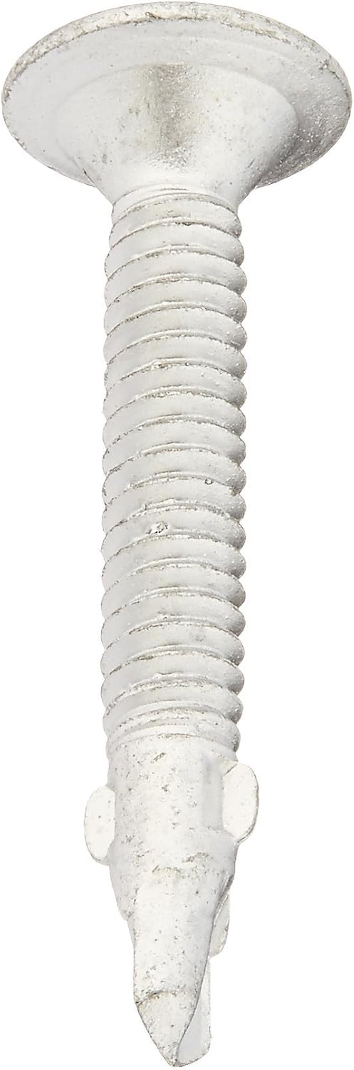 The Hillman Group 47290 10-24-Inch x 1-7/16-Inch Wafer Head Phillips Self Drilling Screw with Wings, 1-Pound