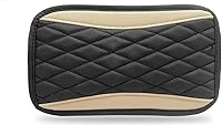 Vista 8 de Moly Magnolia Cojín Acolchado para Consola Central de Automóvil, Cubierta Protectora Universal de Cuero Impermeable para Caja de Asiento