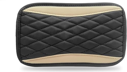 Miniatura 8 de Moly Magnolia Cojín Acolchado para Consola Central de Automóvil, Cubierta Protectora Universal de Cuero Impermeable para Caja de Asiento