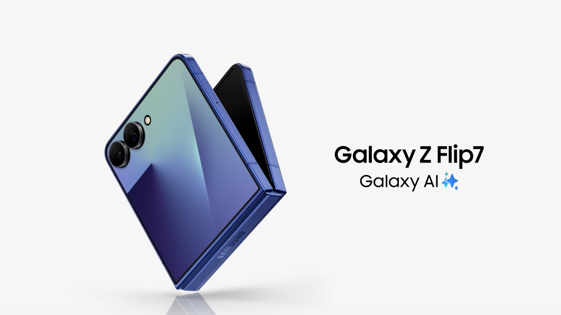 Samsung Galaxy Z Flip7 5G Smartphone with Galaxy AI (Blue Shadow