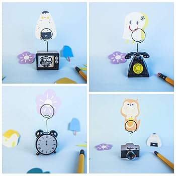 Amazon.co.jp: OLYCRAFT 4個 メモホルダー スタンド メモ