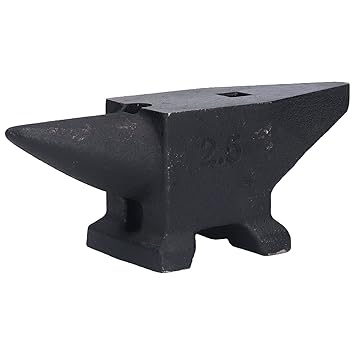 Anvil, Surface Steel Good Hardness Anvils Horn Design 2.5kg for Forging for Smithing