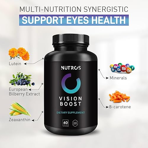 Miniatura 4 de Vision Boost  Suplemento vitamínico para los ojos con luteína y zeaxantina  Fórmula avanzada para el bienestar ocular - 60 cápsulas veganas