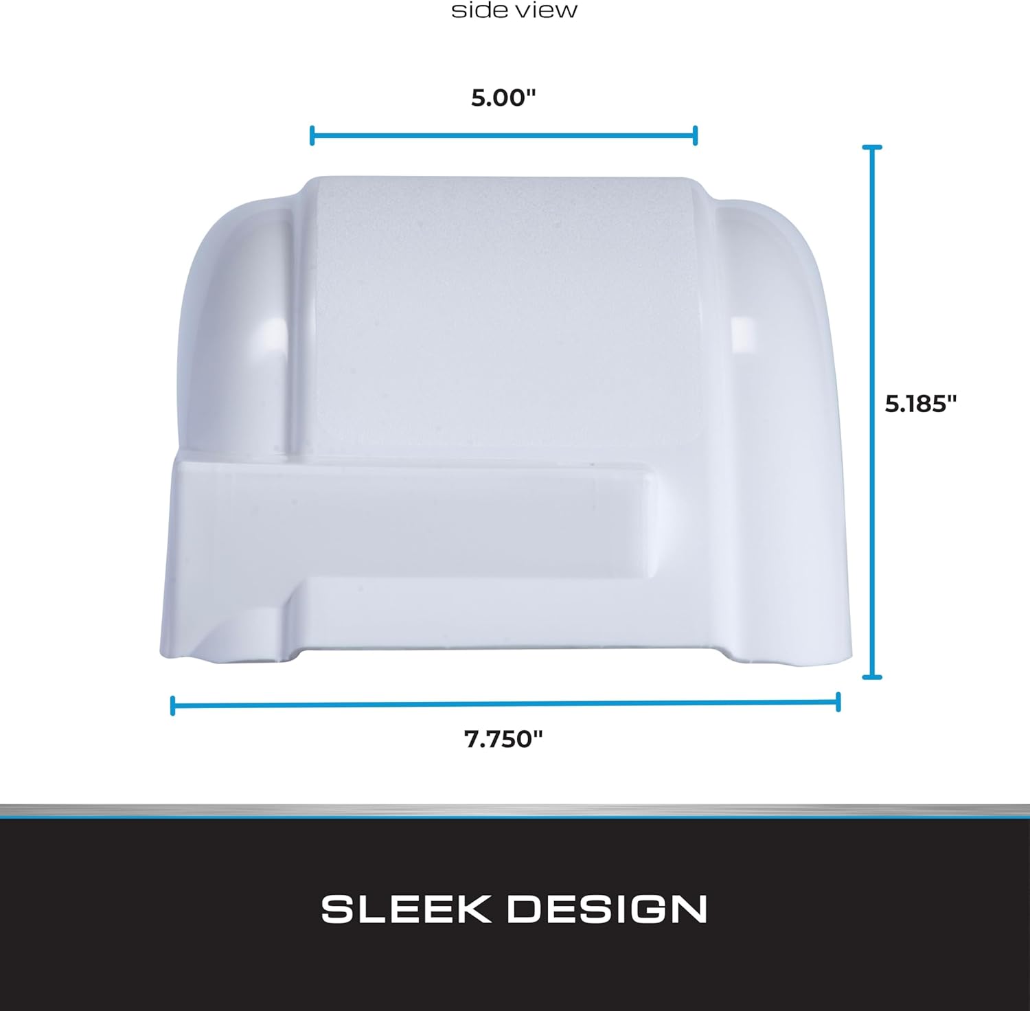 Tie Down White Plastic Trailer Fender – High Impact Polyethylene – For Small Trailer Wheels (Requires 5.19" Overall Tire Diameter) – 20.90" L x 7.75" W x 5.19" H (2 Fenders)