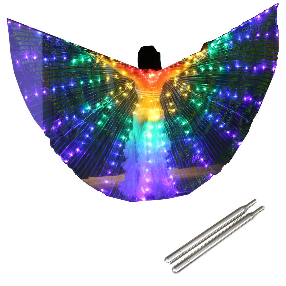 LED Wings Glow Light Up Costumes LED Performance Carnival Cape for EDC