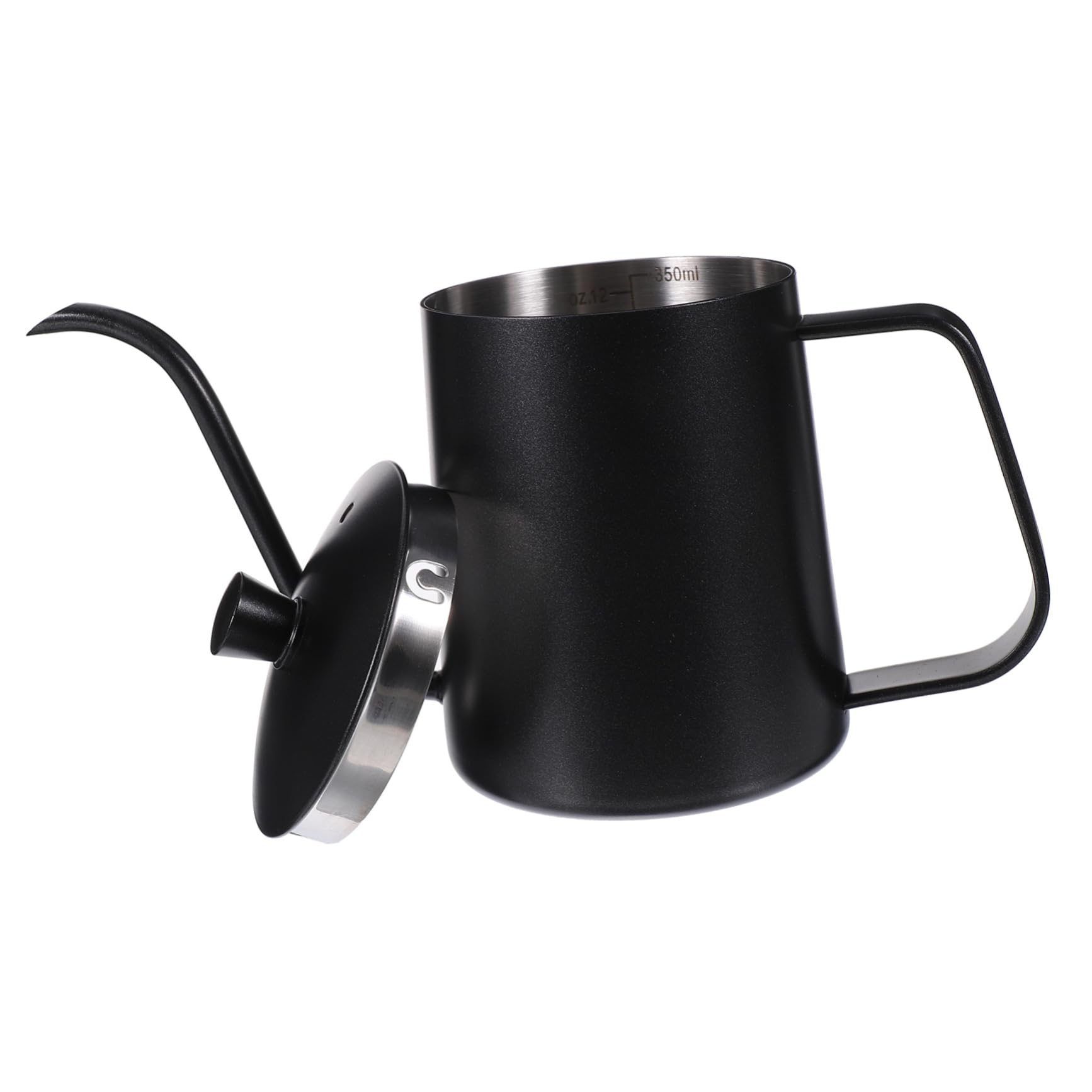 Mobestech Hand Drip Coffee Pot Kettle with Lidded Design Narrow Spout for Precise Pouring Safe and Practical Coffee Brewer for Home Use