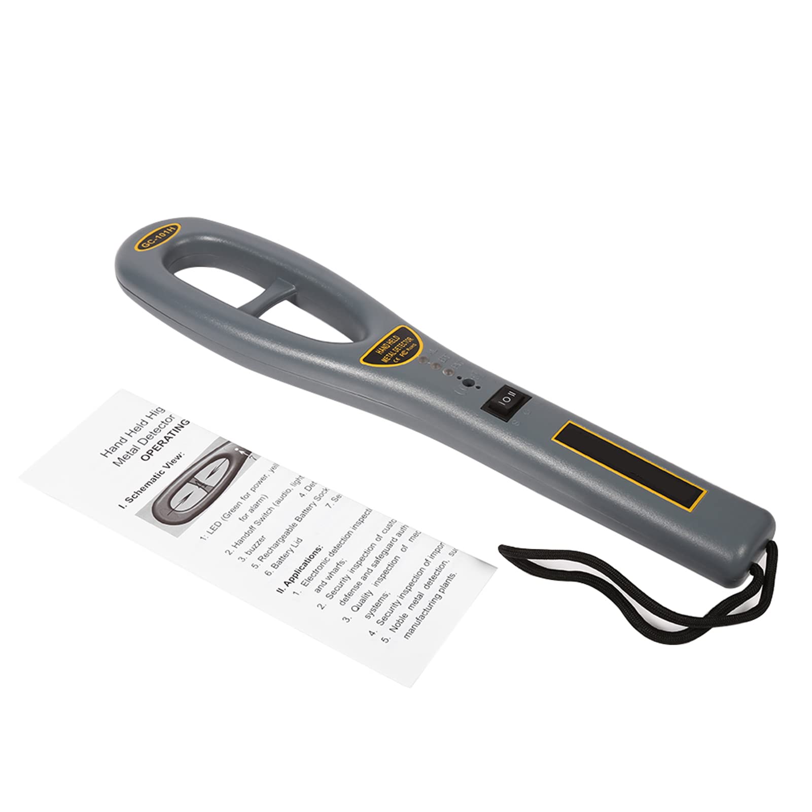 Détecteurs de Métaux, de Sécurité pour Petit Détecteur de Métaux Portable Détecteur de Scanner de Métaux de Sécurité Portable à Haute Sensibilité de Détecteur de Métaux