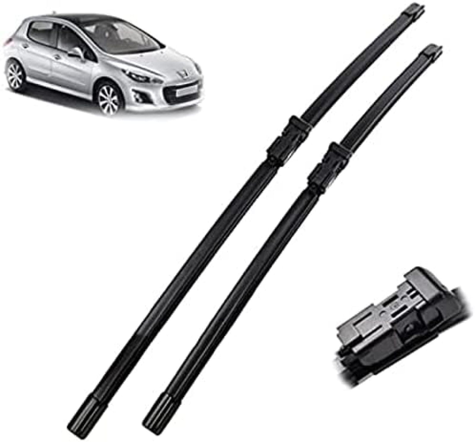 Limpiaparabrisas delanteros, limpiaparabrisas de 30 "+ 26", limpiaparabrisas de ventana delantera para Peugeot 308 2007 2008 2009 2010 2011 2012 2013 LHD