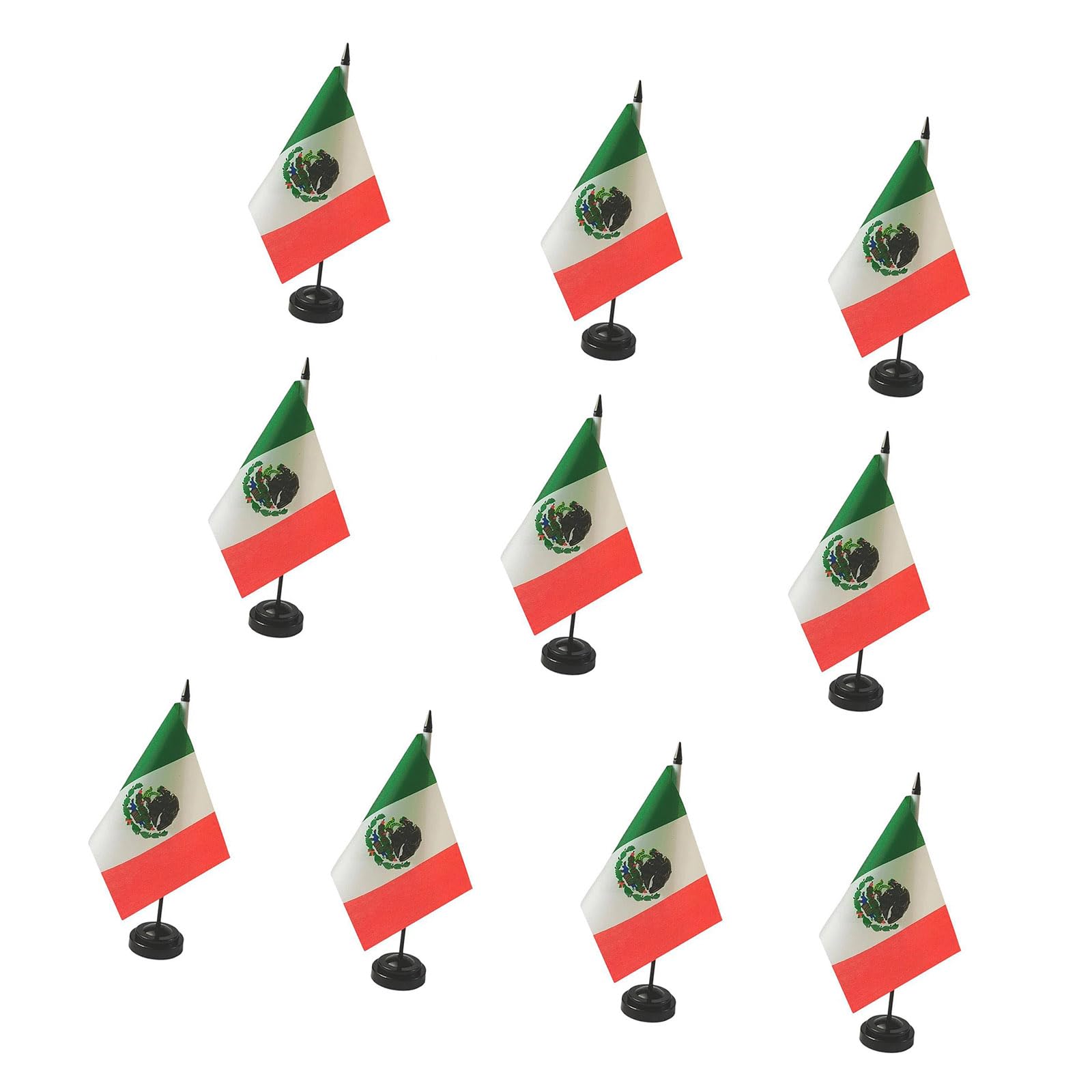 Tsophreniq Of 10 Piece Soccer Event Decorations Table Flags for Themed Parties and Offices Event Ornament Tournament Centerpieces