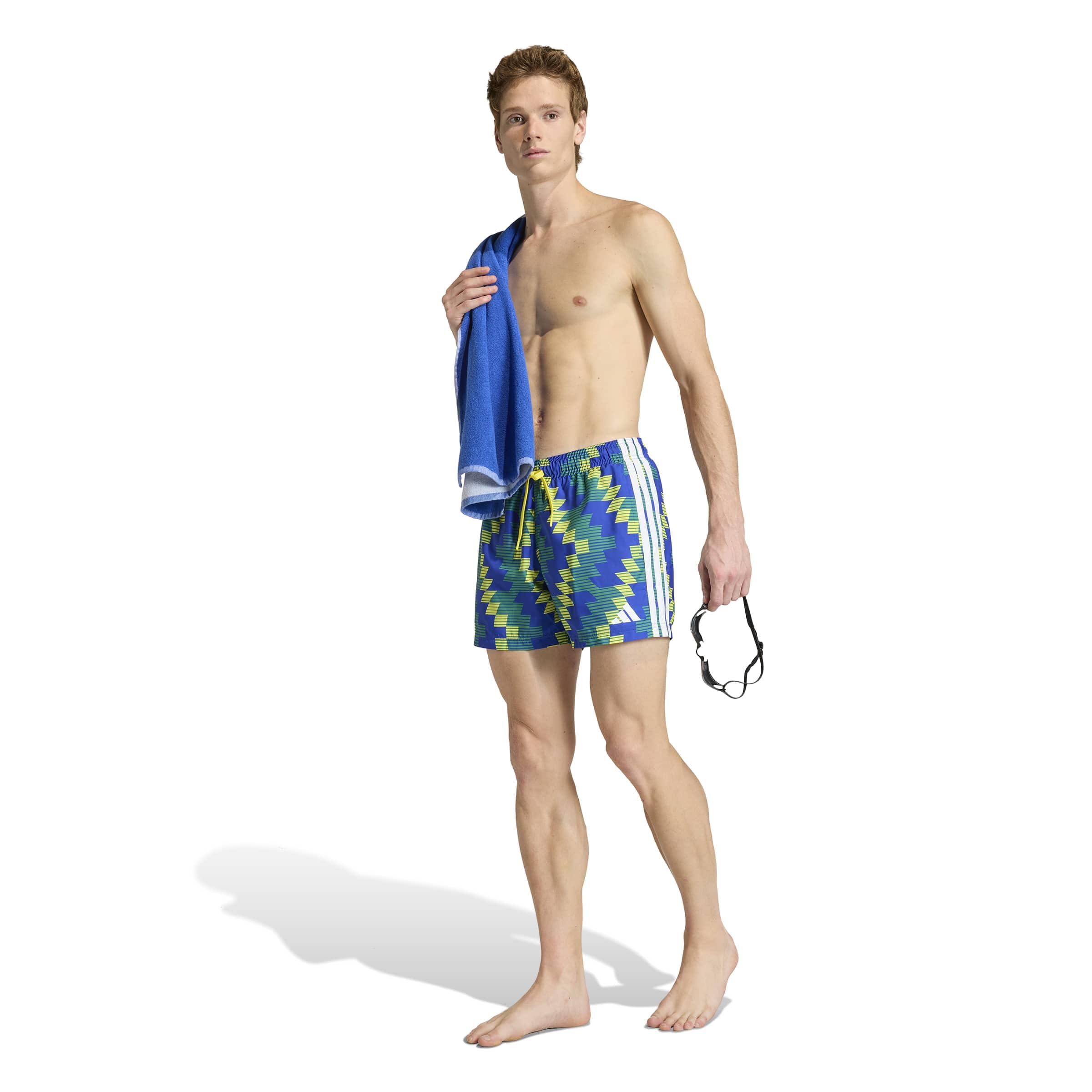 adidas Men's Badeshorts, 13 cm, vom Fußball inspirierte Grafik