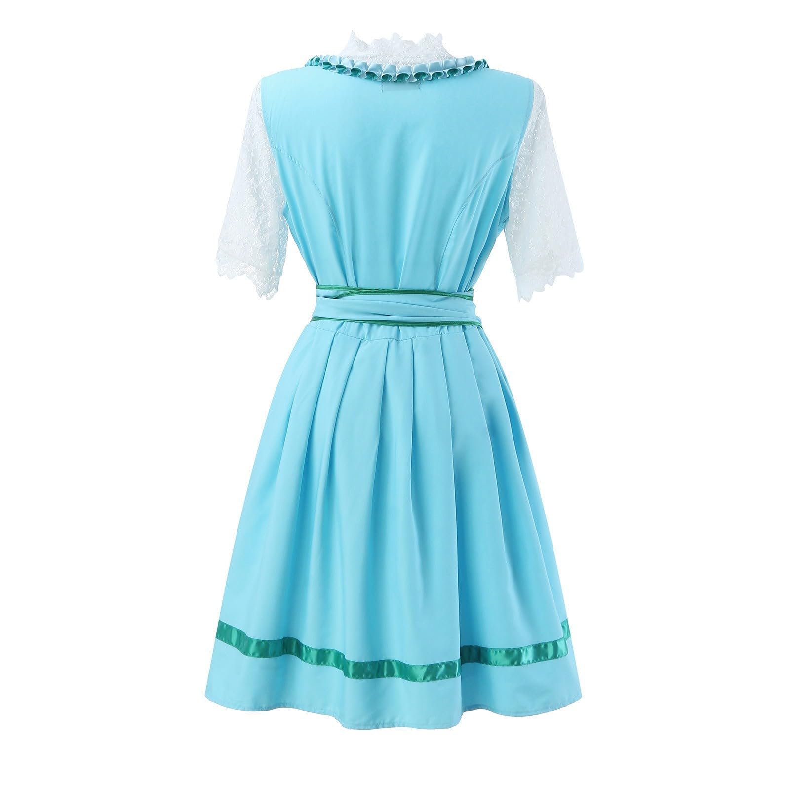 Generisch Damen Kurzarm Bierkleid Bühnenkleid im Barockstil mit Mieder Faltenrock für Volksfest Karneval historische Feierlichkeiten