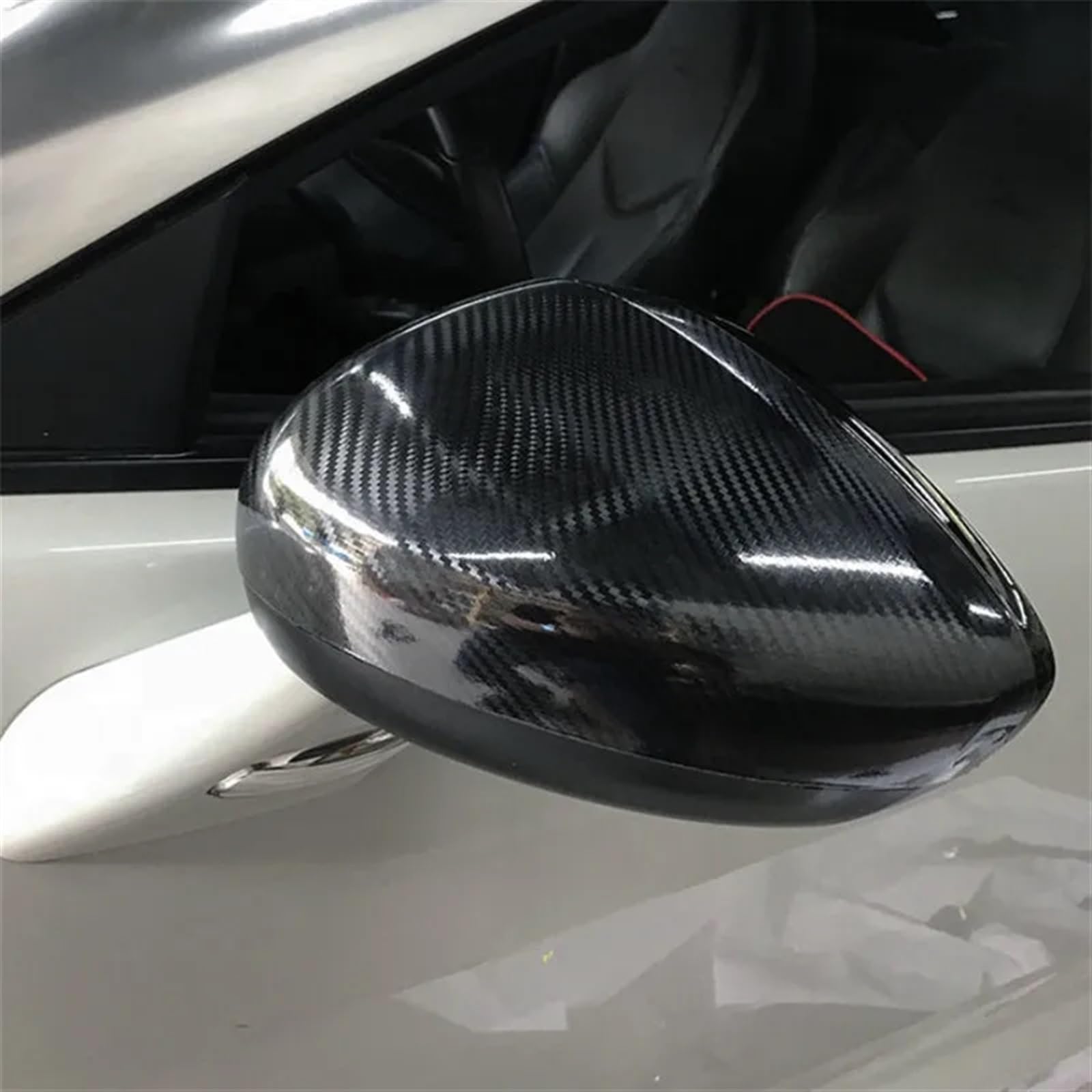 Protector de Parachoques de Coche Pegatinas para Coche con diseño de Fibra de Carbono en Color Negro Brillante Resistentes al Agua 3D/6D de Fibra de Carbono, para Parachoques de Puerta(10cm,10m)