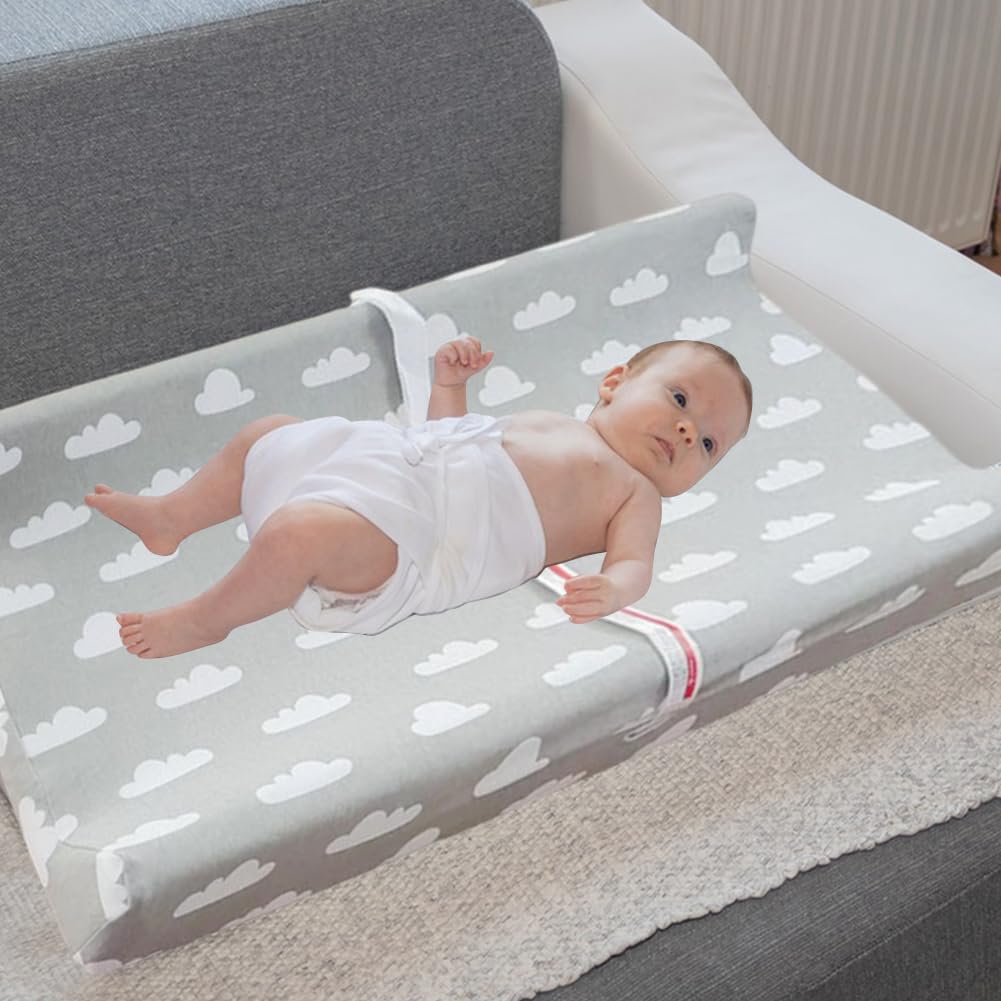 80x40x10CM Baby Diaper Changing Pad Cover Cradle Mattress Sheets Nursery for Flat & Curved Mats - Image 3