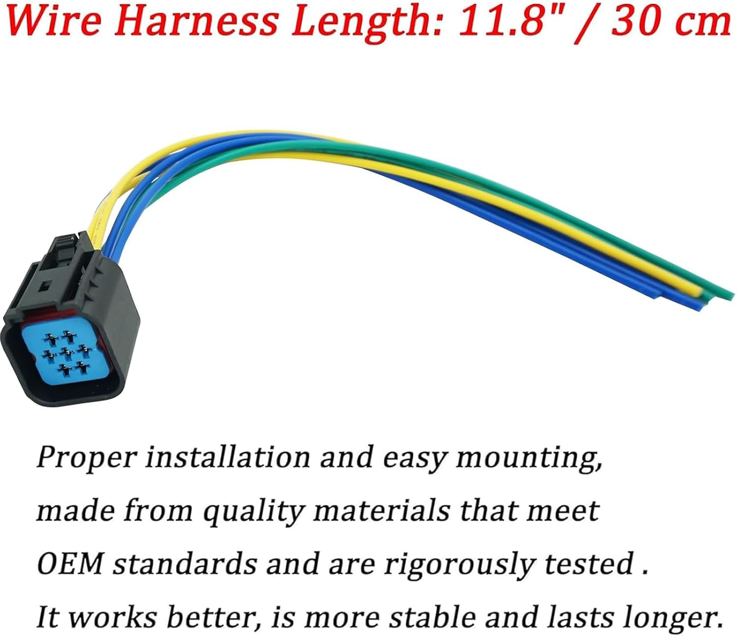 7 Pins Headlights Headlamp Connector Wiring Harness Pigtail Plug for 2005-2011 Lincoln Town Car Replaced OE# AY1005