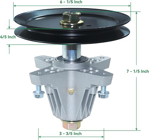 Miniatura 9 de Paquete de 2 kit de montaje de husillo 918-04865A con correa 954-04219 que reemplaza 918-04636, 918-04636A, 918-04865 para Cub Cadet LTX 1045, LTX