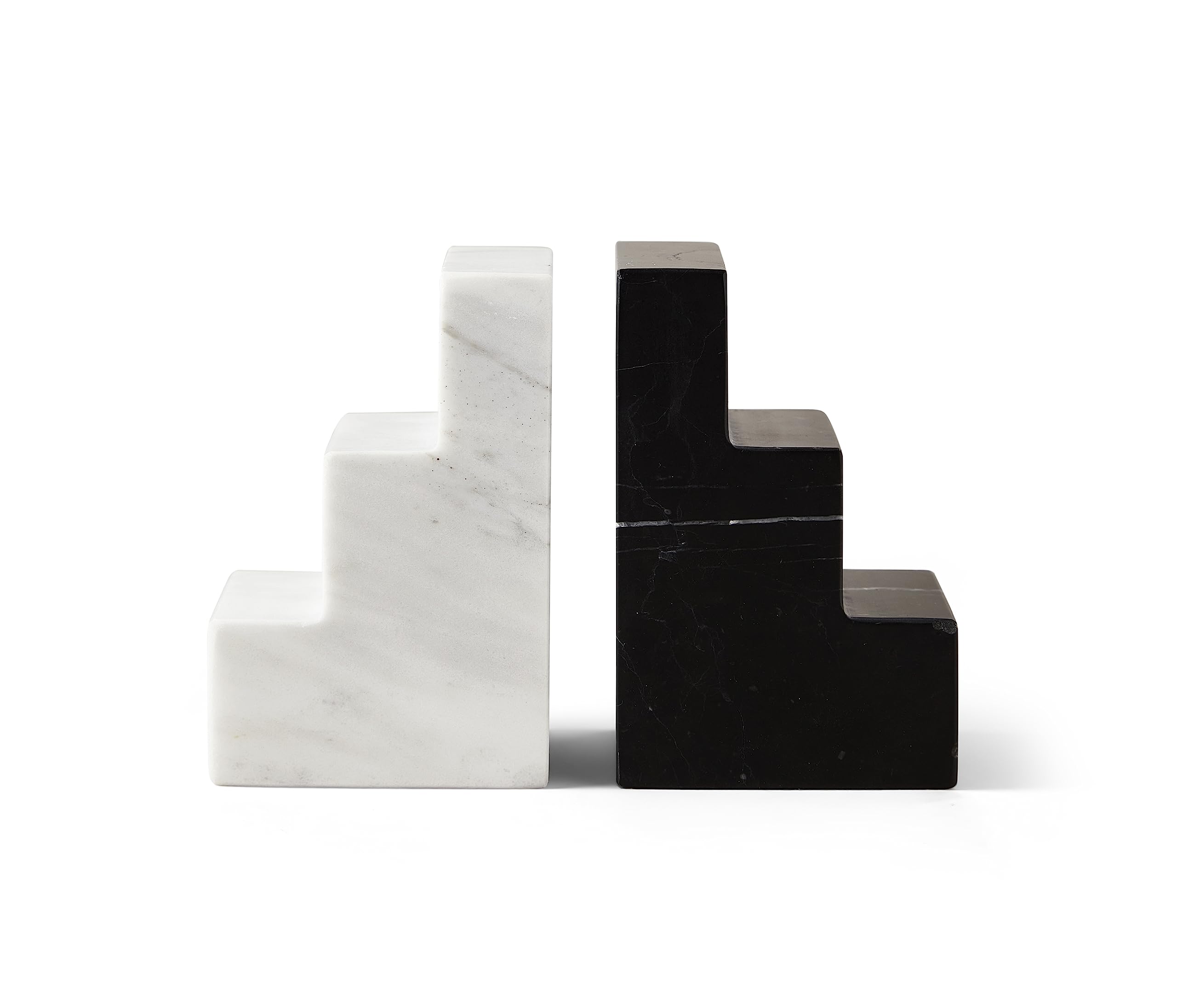 Serre-Livres en marbre Printworks Stair Cube design géométrique luxe