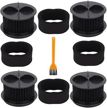 Replacement Filters Compatible with Bissell Style 9 10 12 Vacuum Cleaner - for Bissell PowerForce Bagless Cleaner - Replace Part # 2031085ES, 203108532065,2031183,32064 & 32065 4+4 Foam & Filter