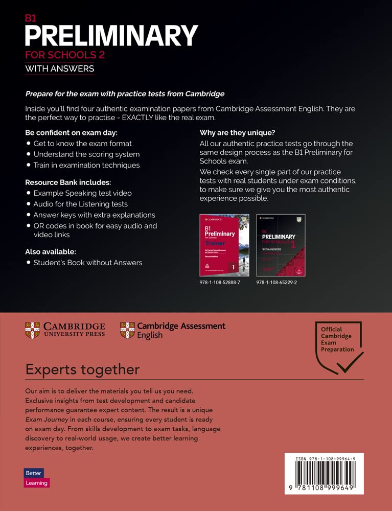 B1 Preliminary for Schools 2 Student's Book with Answers with Audio with Resource Bank (PET Practice Tests) - Image 5